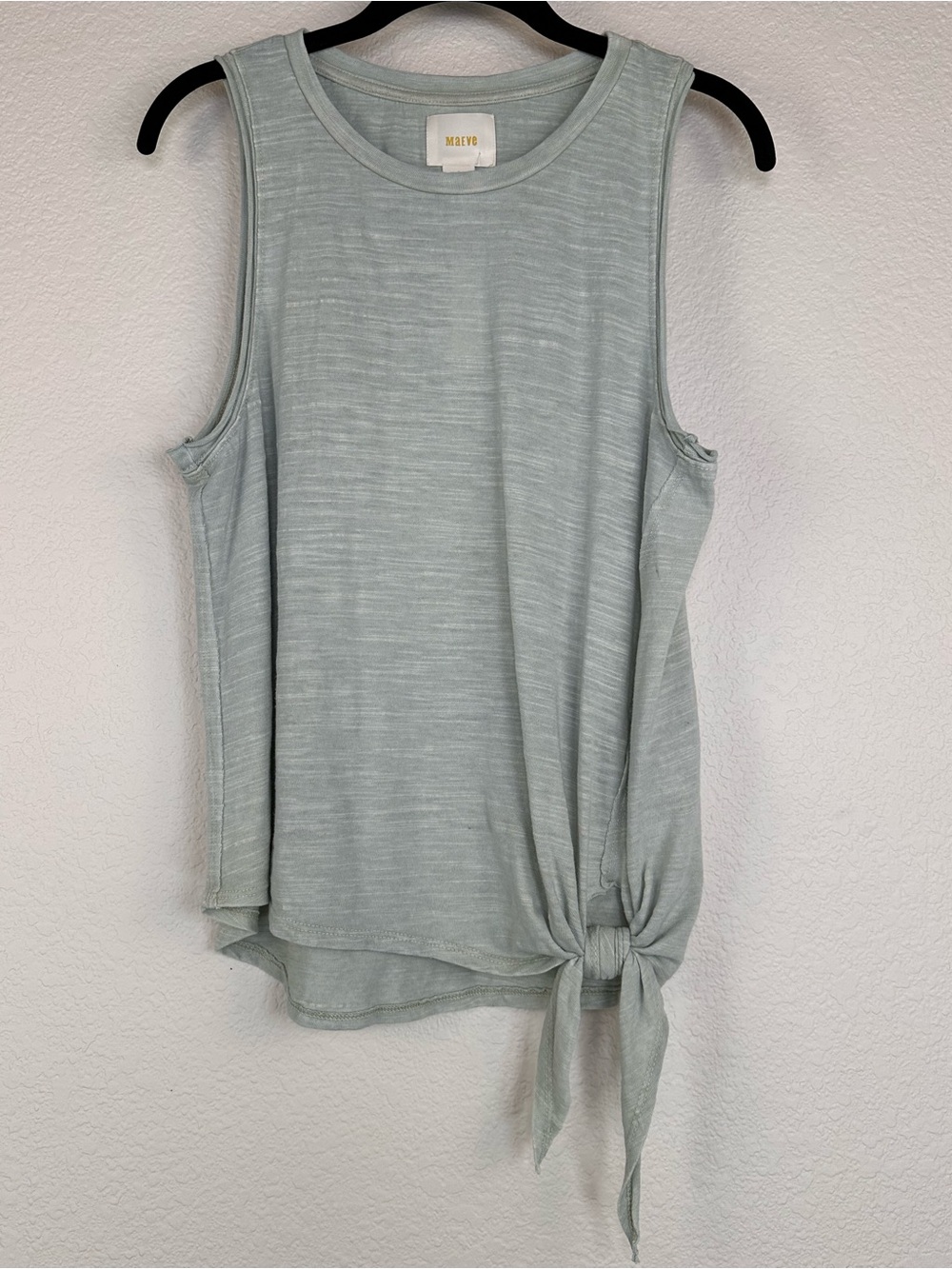 Maeve Anthropologie Sage Side Tie Slub Tank Top NWT Small